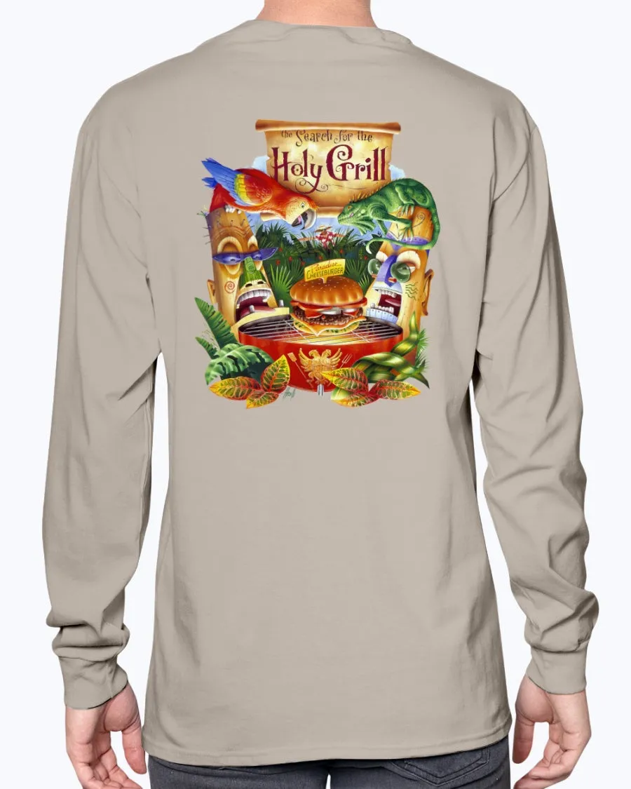 Long Sleeve Holy Grill Parrot Cheeseburger T-shirt