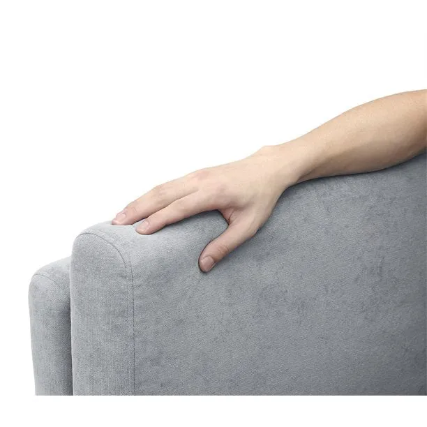 Loveseats Sofa, Modern Comfortable Chenille Fabric Sofa with Soft Cushion and Armrest Loveseat Sofa Couch for Living Room Bedroom, Gra