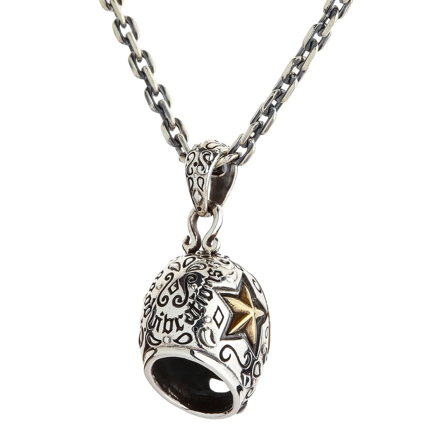 Lucha Libre Mexican Mask Sterling Silver Brass Pendant Necklace