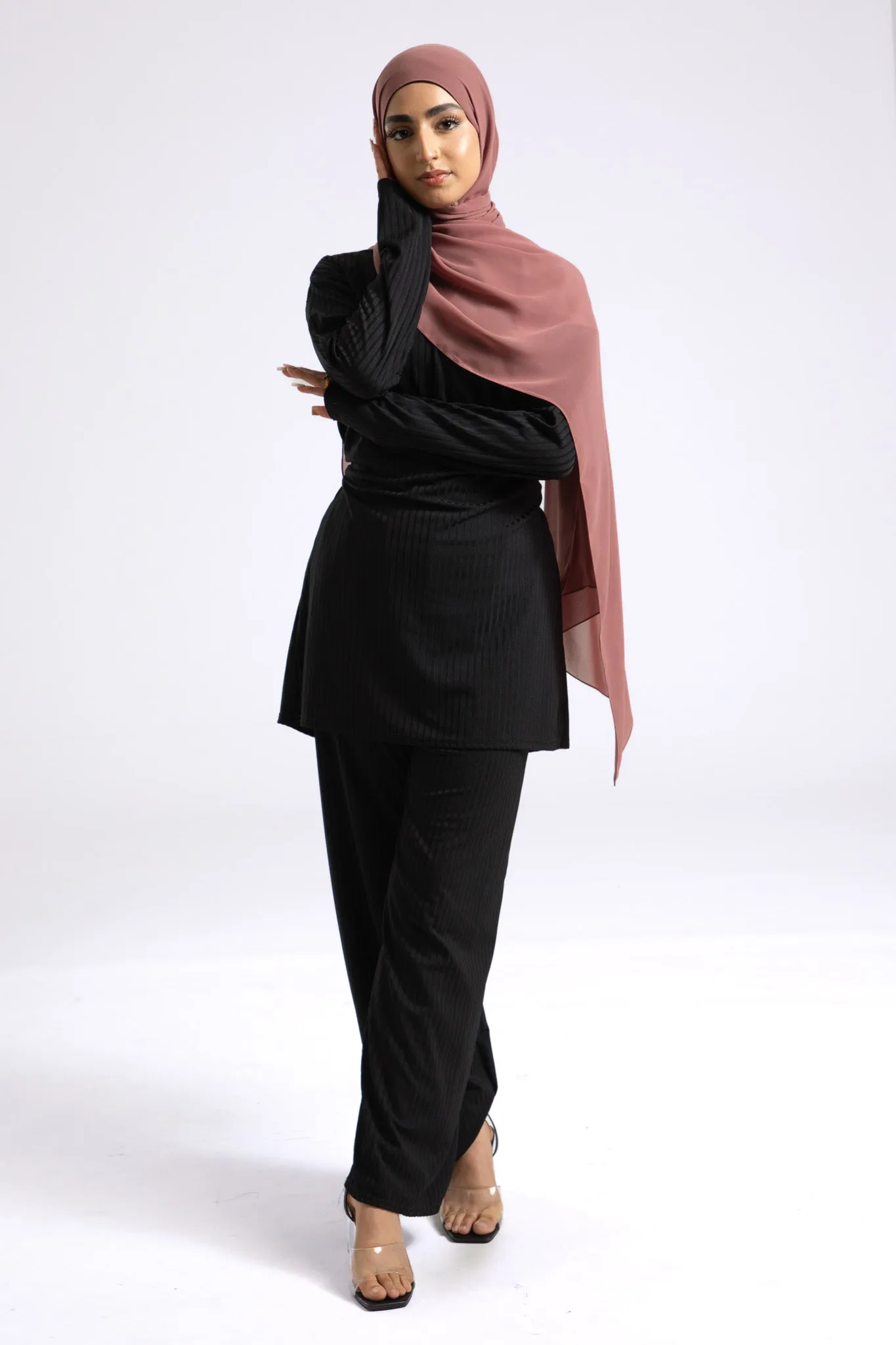 Luxury Soft Chiffon Hijab - Blush Suede