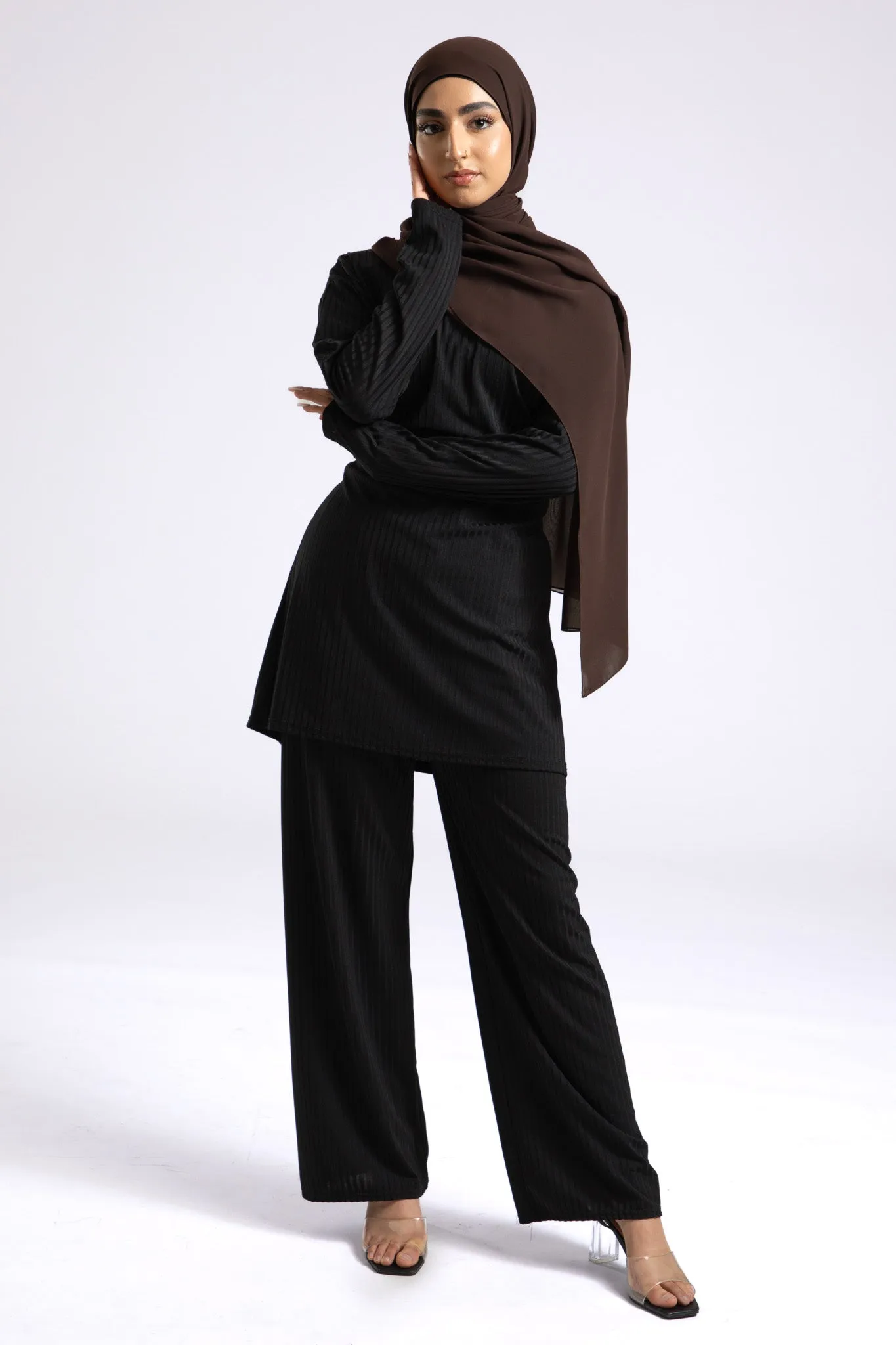 Luxury Soft Chiffon Hijab - Chocolate Truffle