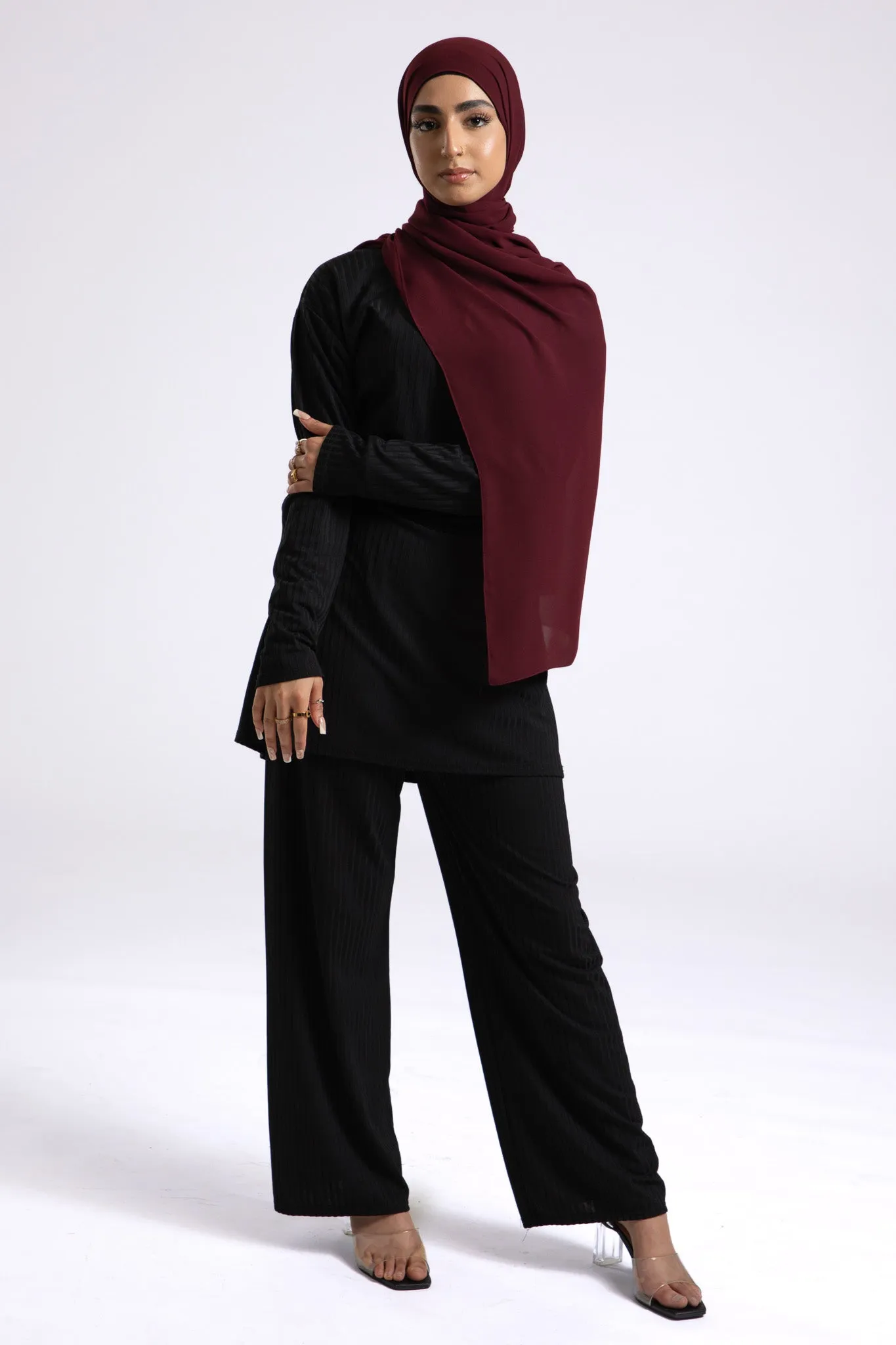 Luxury Soft Chiffon Hijab - Sangria