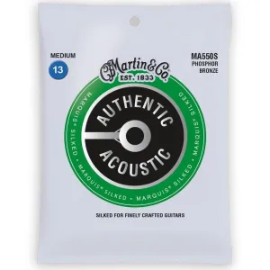 MARTIN MA550S LIGHT 13 - 56 PHOSPHOR BRONZE AUTHENTIC ACOUSTIC MARQUIS® SILKED GUITAR STRINGS