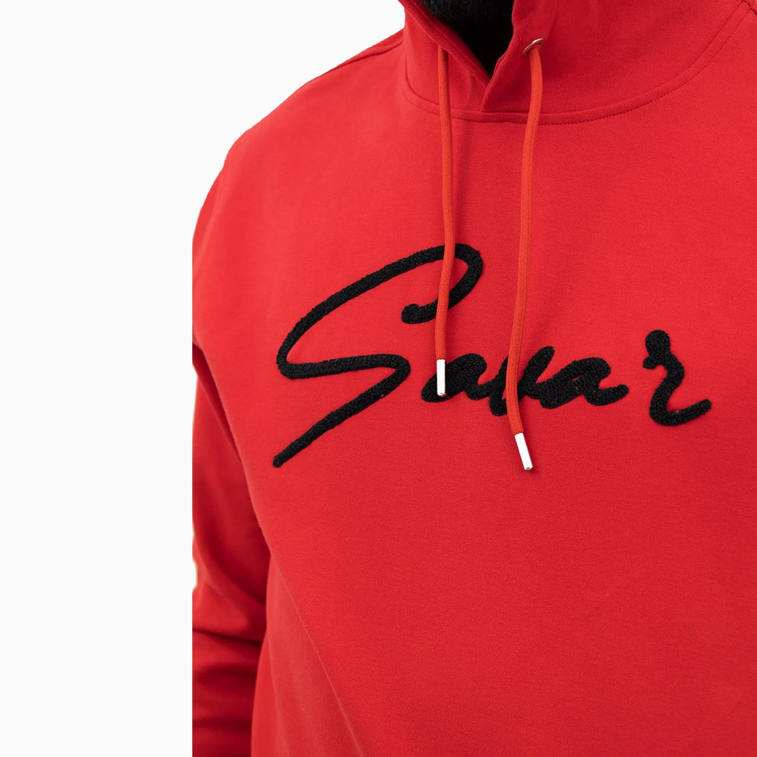 Men's Chenille Patch Pull Over Hoodie