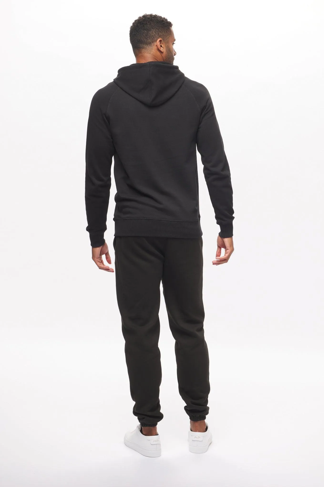 Men's - House of V - Black Varsity Chenille Patch Pullover Hoodie