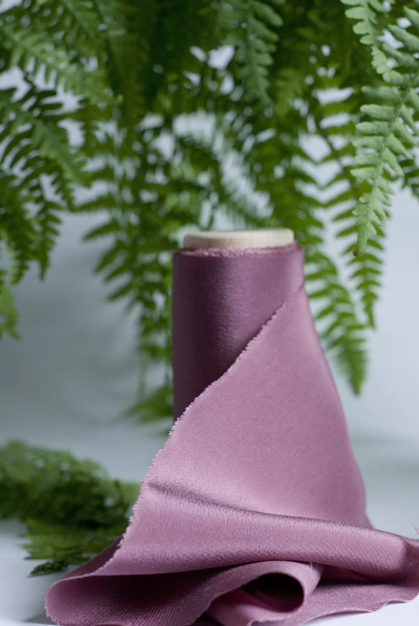 Merlot Crepe de Chine Silk Ribbon