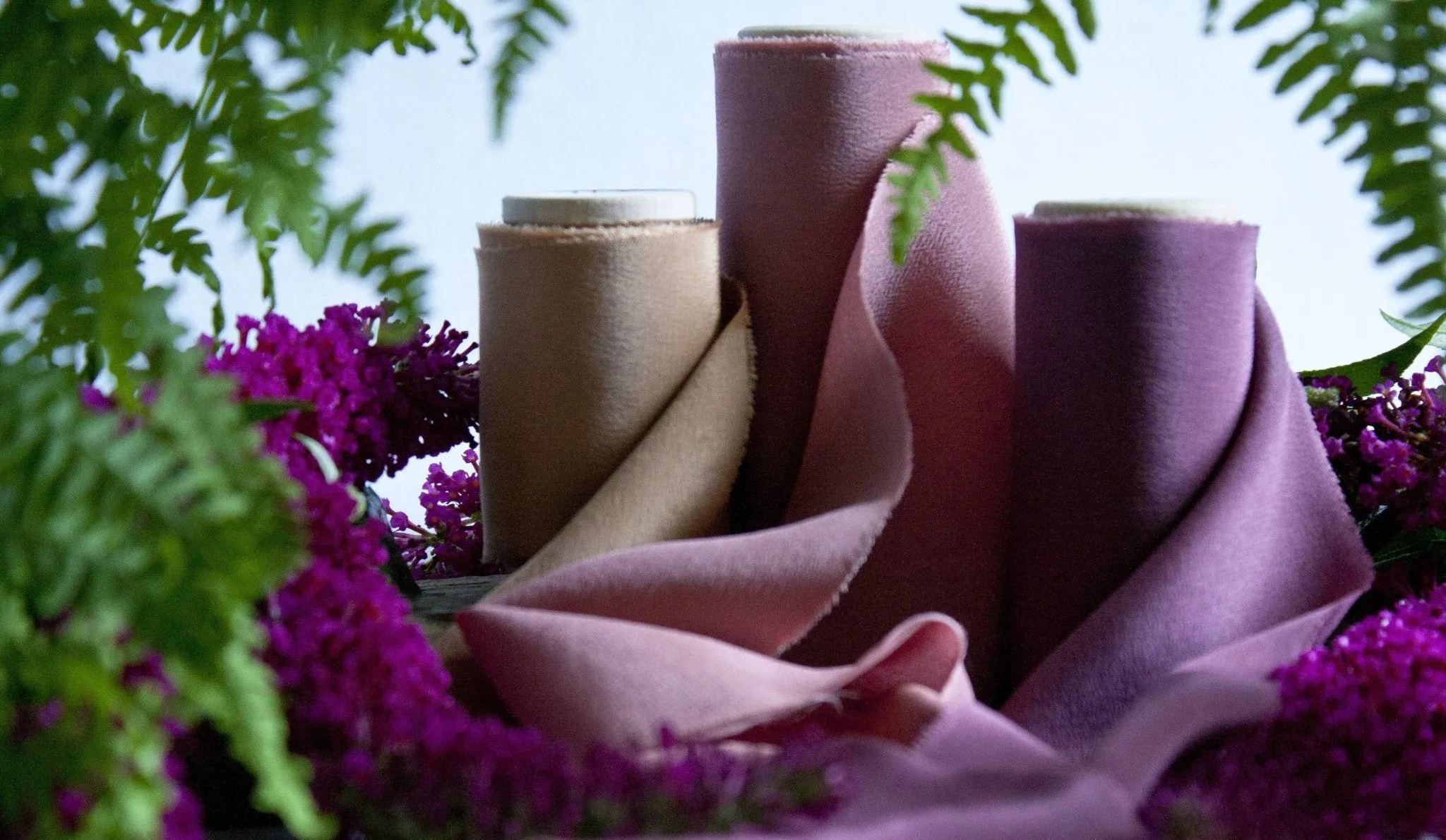 Merlot Crepe de Chine Silk Ribbon