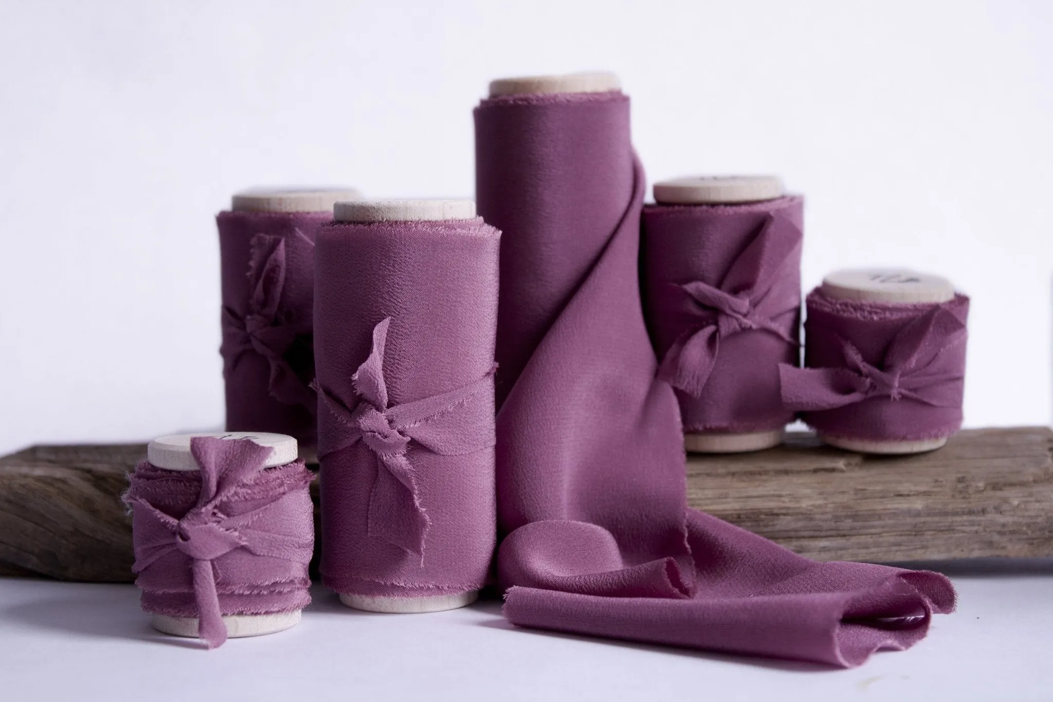 Merlot Crepe de Chine Silk Ribbon
