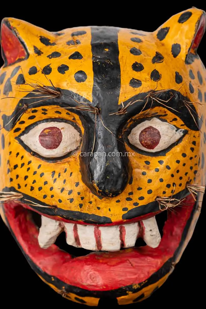 Mexican Mask Tecuani Jaguar Dance