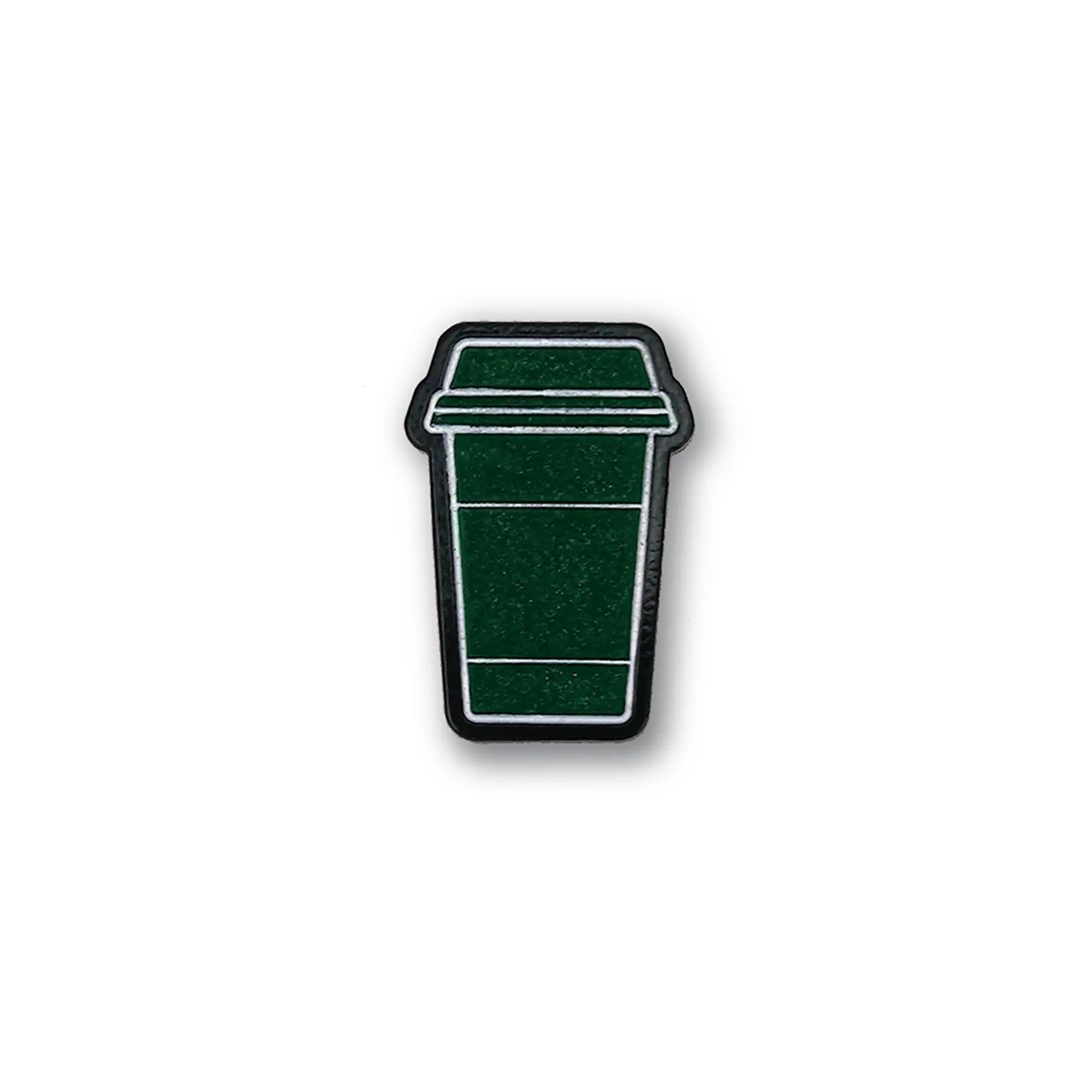 Minimalist Coffee Cup (Glow in the Dark) Lapel Enamel Pin