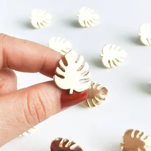 Monstera Leaf Lapel Pin