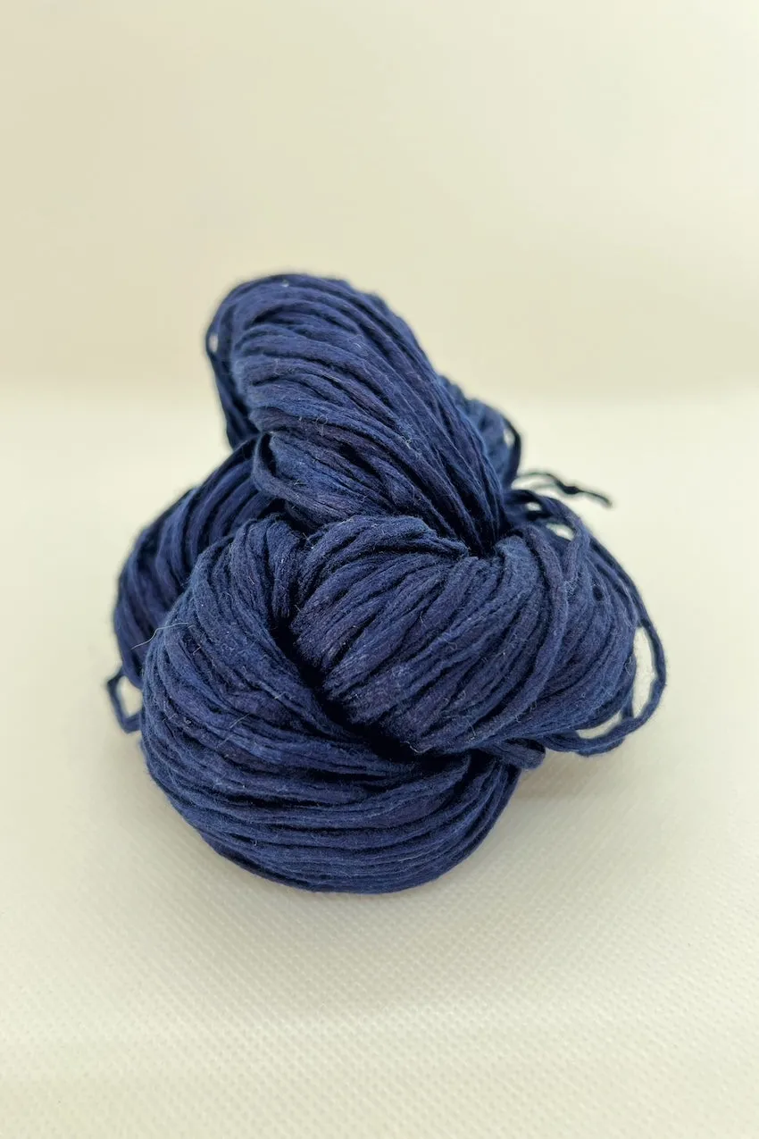 n-34 Indigo dyed sheer soft silk tape