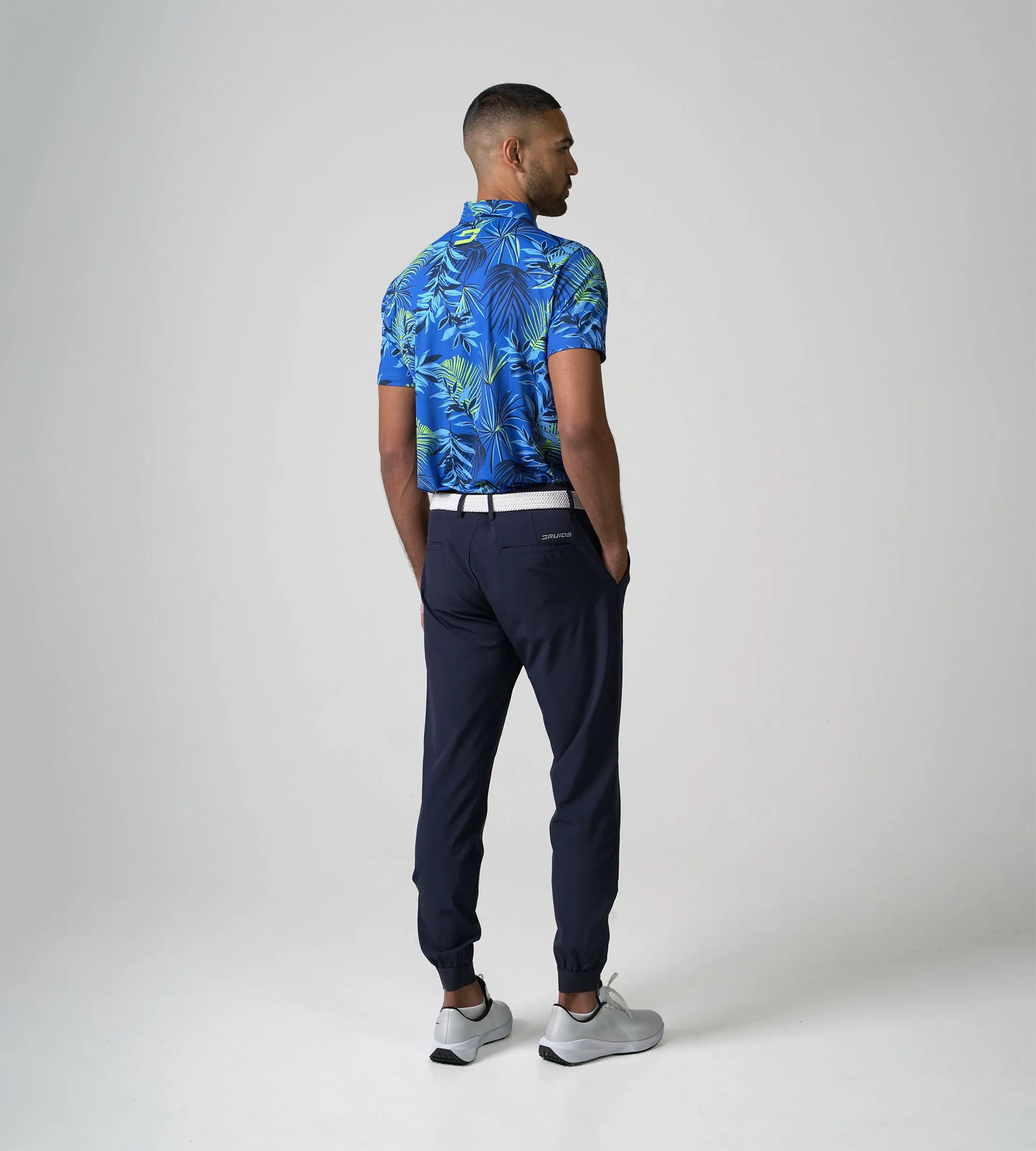 NEON TROPIC POLO - BLUE