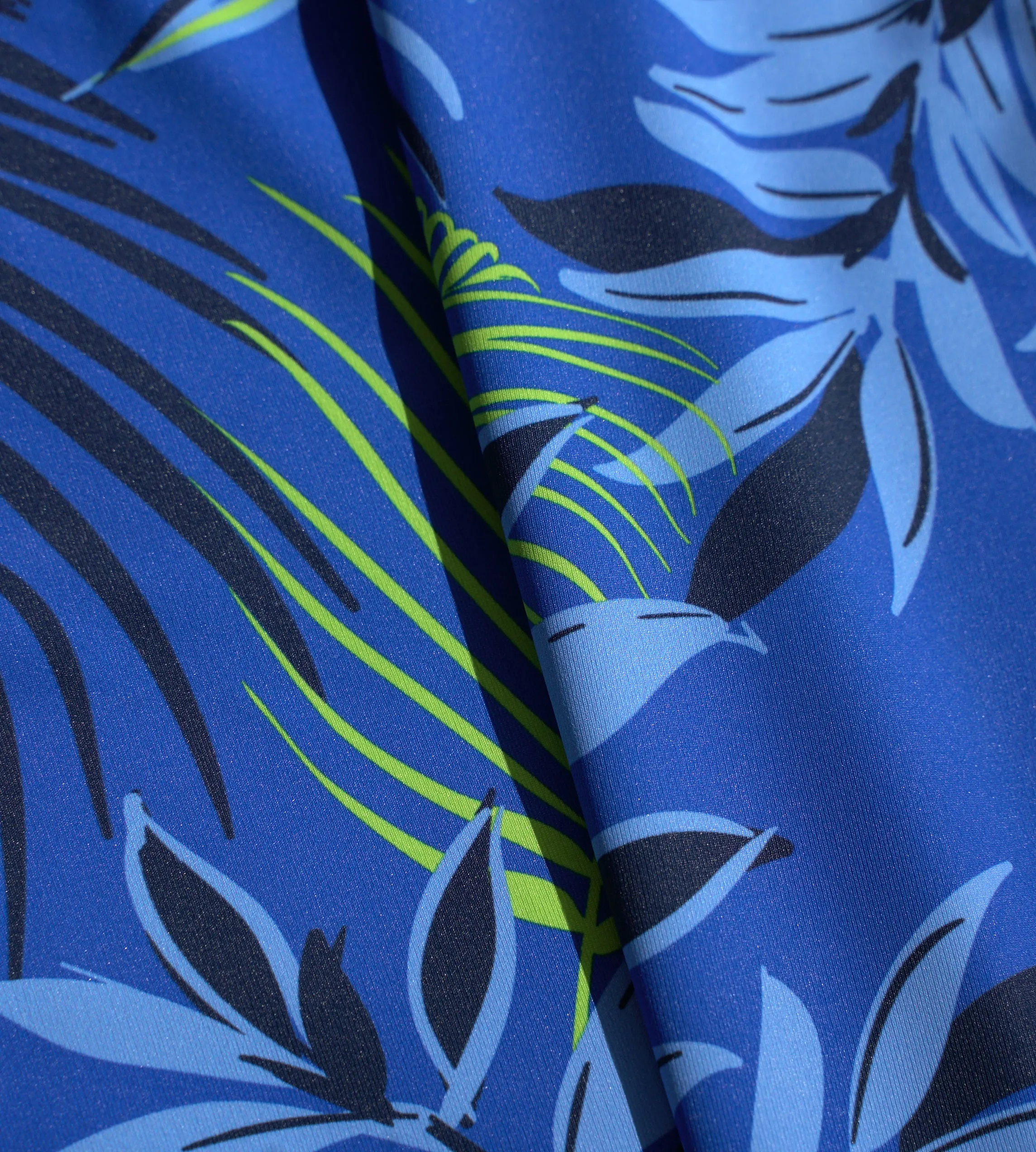 NEON TROPIC POLO - BLUE