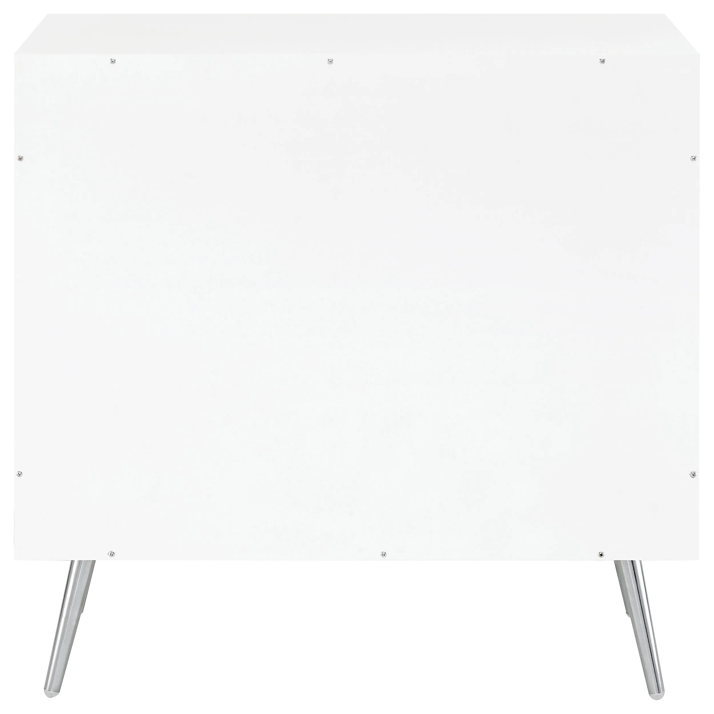 Nieta 2-door Engineered Wood Accent Cabinet White High Gloss