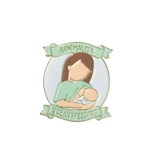 Normalize Breastfeeding Enamel Pin #3