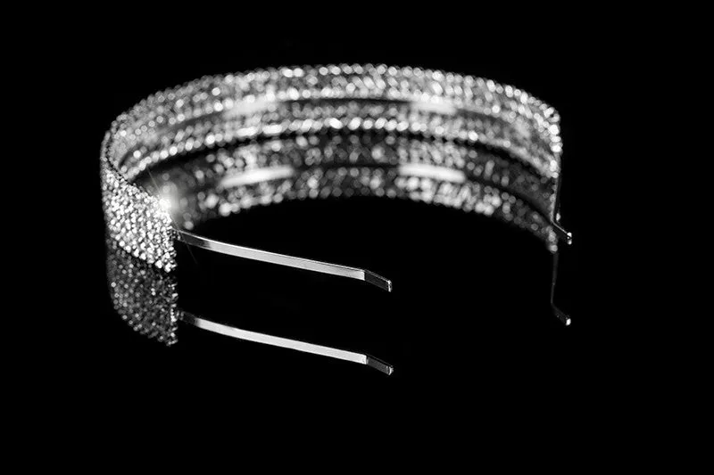 Novia Rhinestone Cluster Statement Headband | Rhinestone