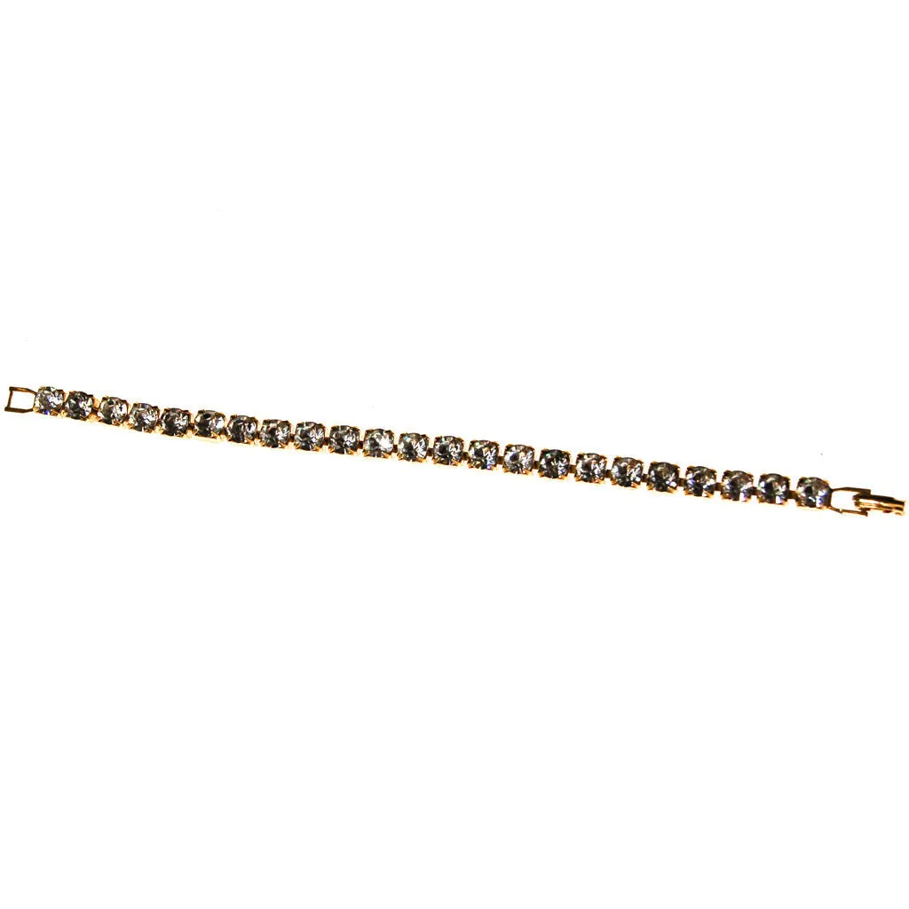 Old Hollywood Glam Sparkling Rhinestone Tennis Bracelet