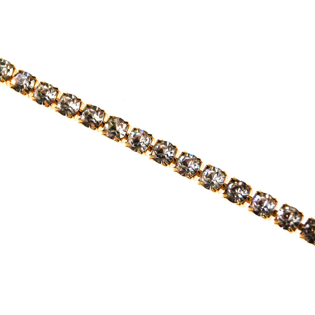 Old Hollywood Glam Sparkling Rhinestone Tennis Bracelet