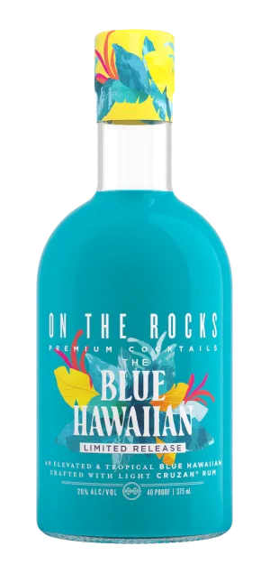 On The Rocks The Blue Hawaiian 375 ml