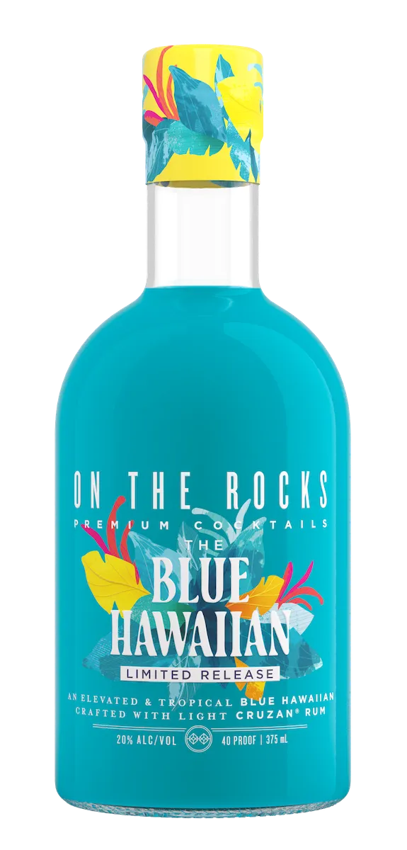 On The Rocks The Blue Hawaiian 375 ml