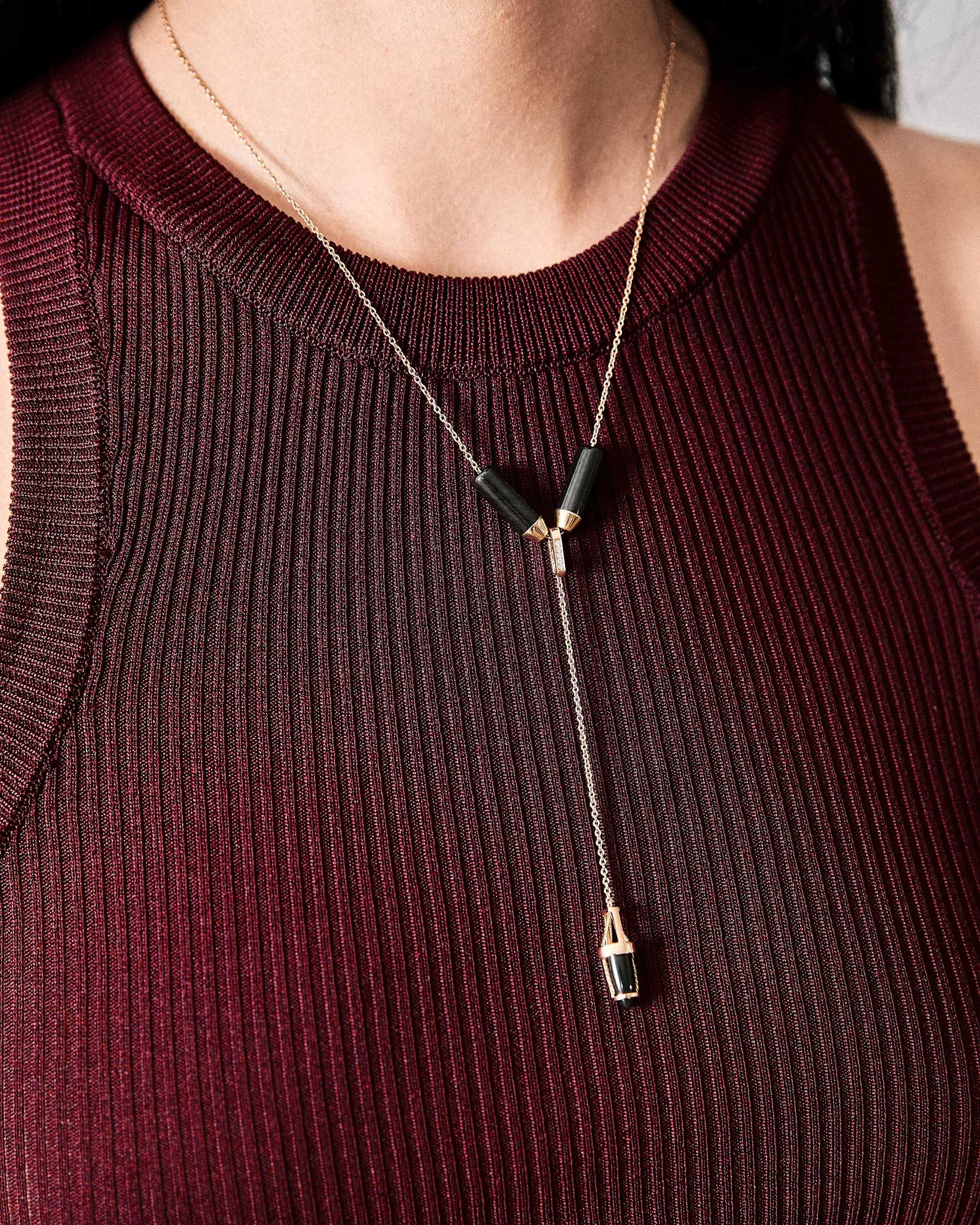 Open Necklace   Vantage Curio Black Jade Set