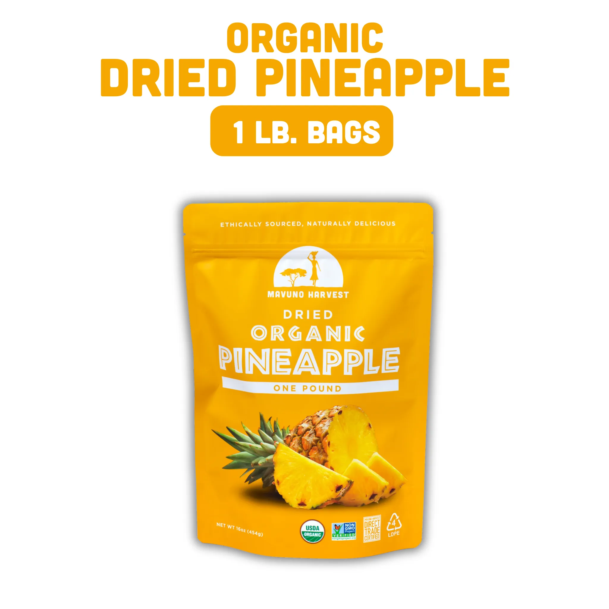 Organic Dried Pineapple