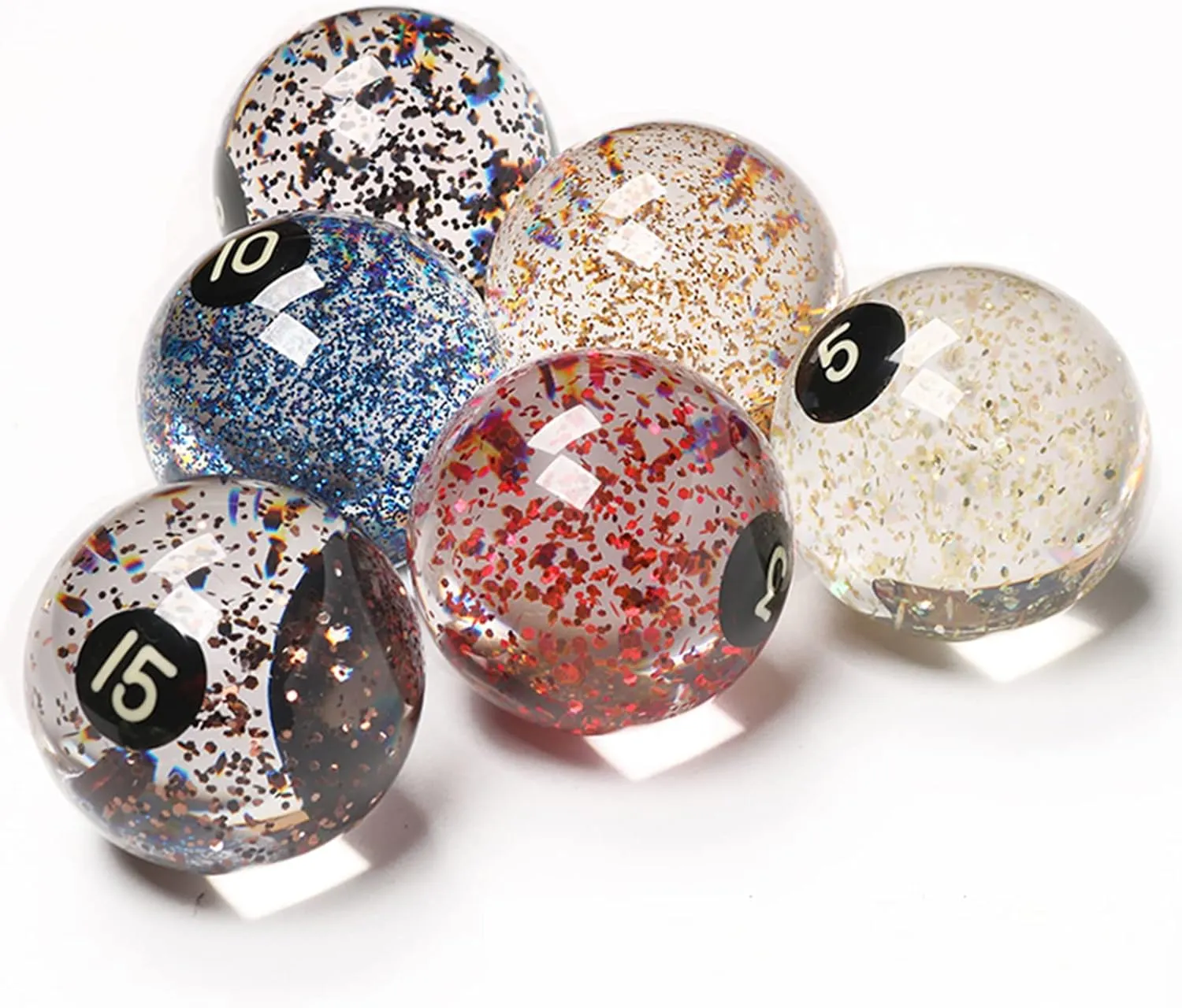 Panther Crystal Sparkling Pool Ball Set