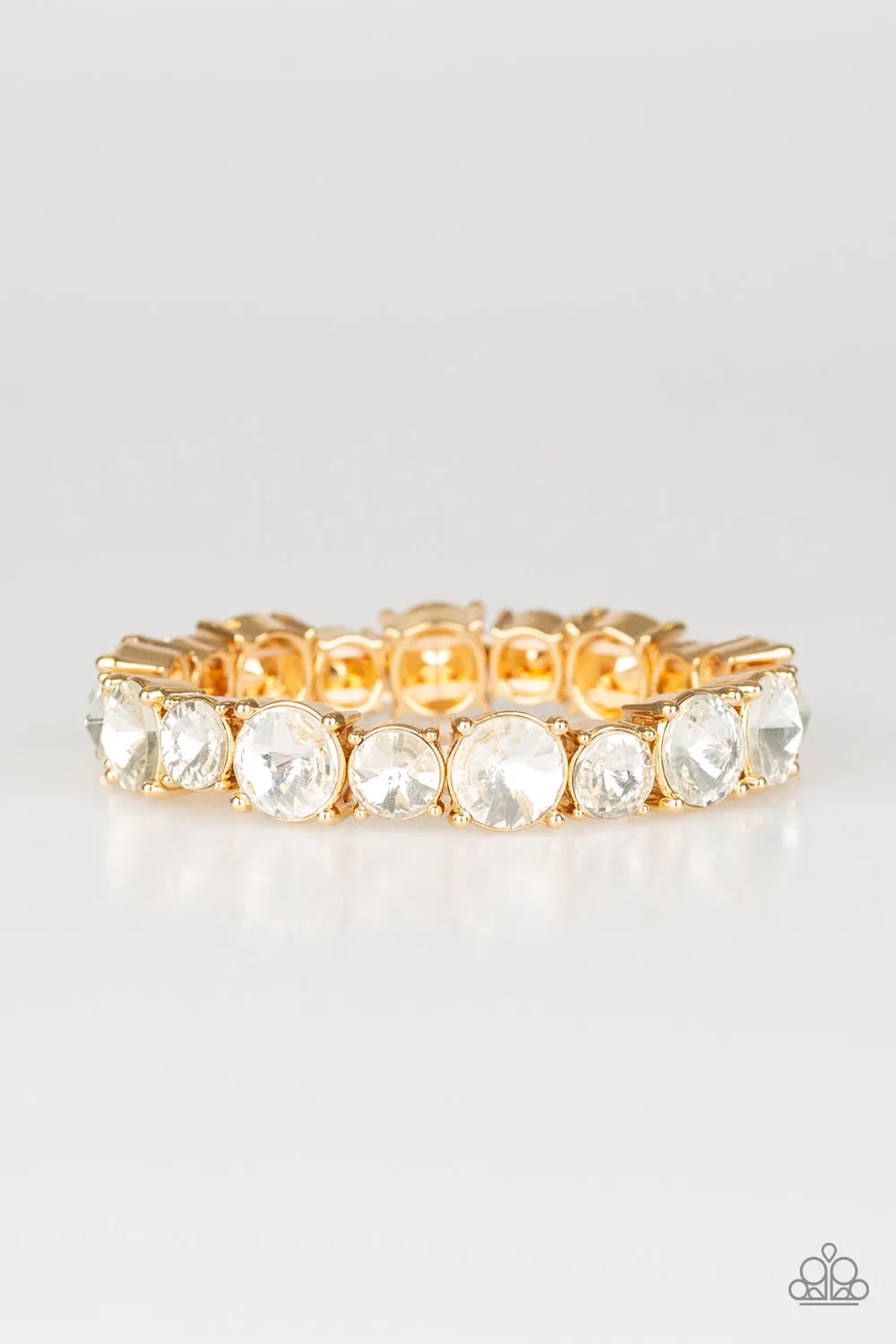 Paparazzi -Born to Bedazzle - Gold Bracelet