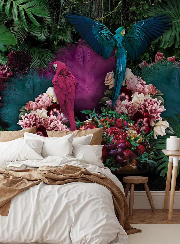 Parrot Paradise Wallpaper Mural