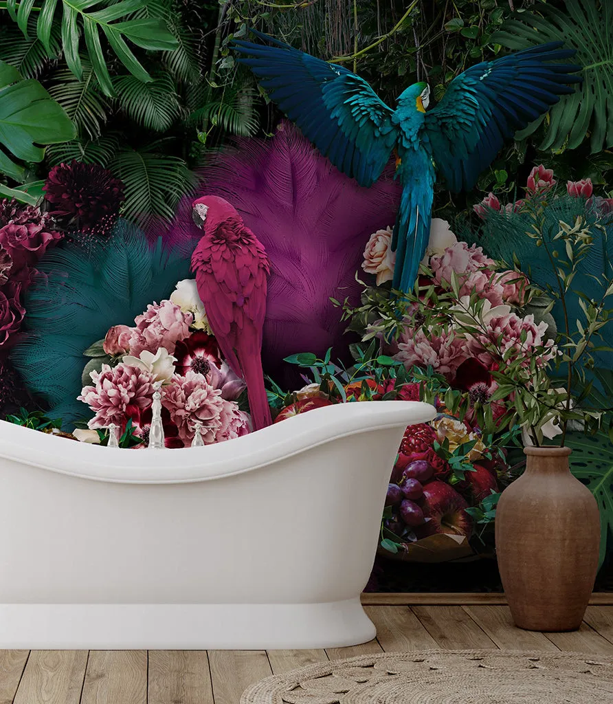 Parrot Paradise Wallpaper Mural