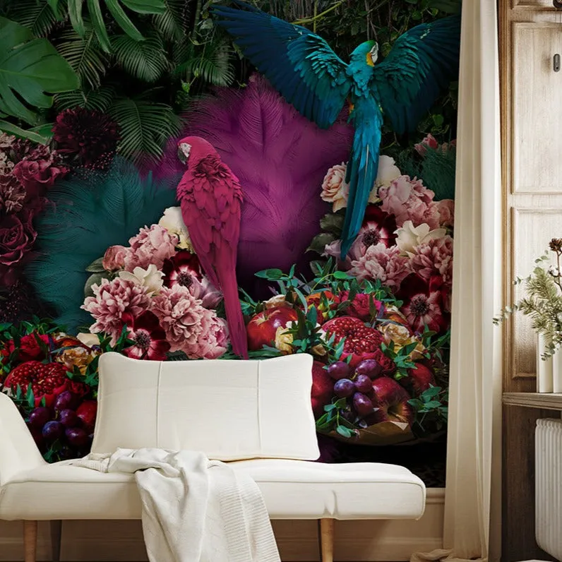 Parrot Paradise Wallpaper Mural
