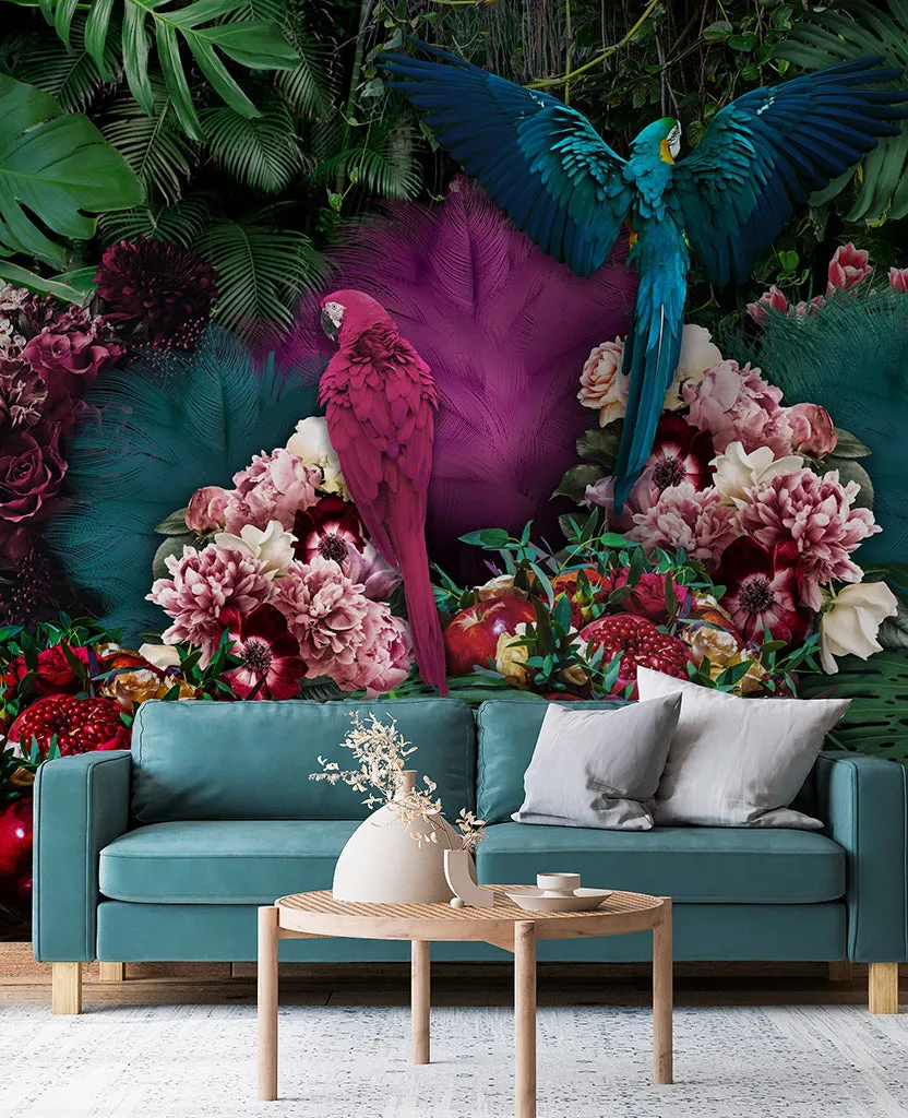 Parrot Paradise Wallpaper Mural