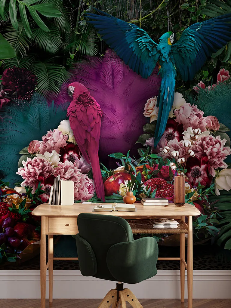 Parrot Paradise Wallpaper Mural