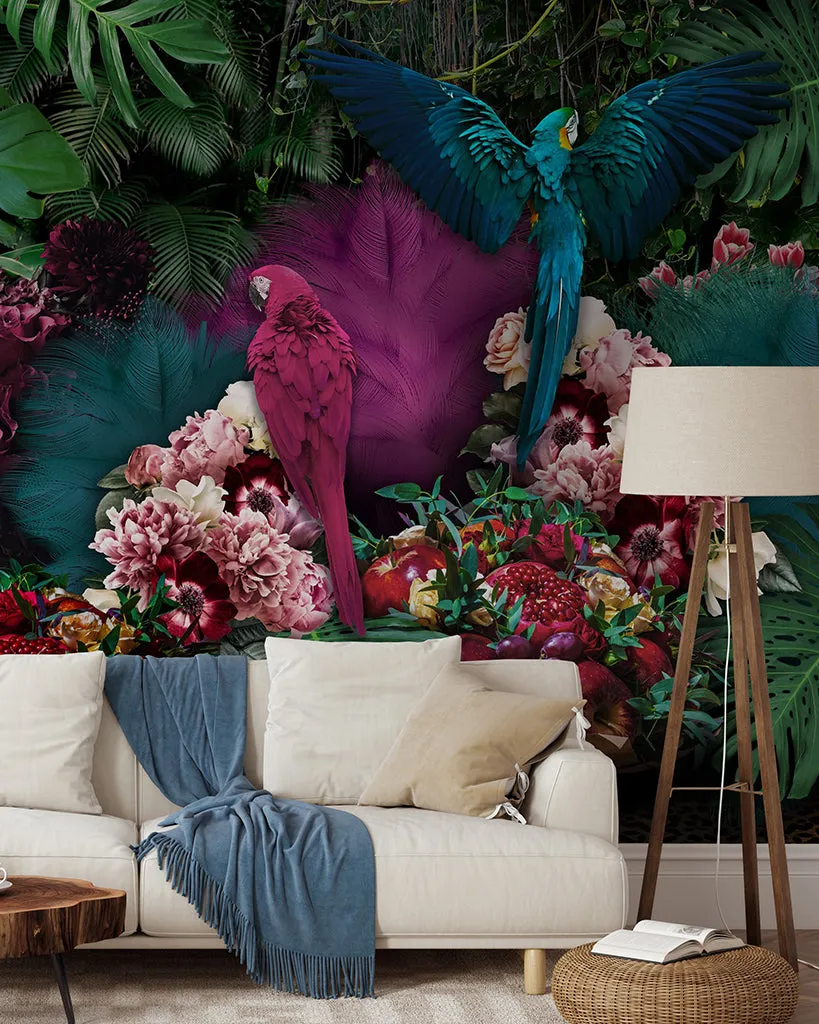 Parrot Paradise Wallpaper Mural
