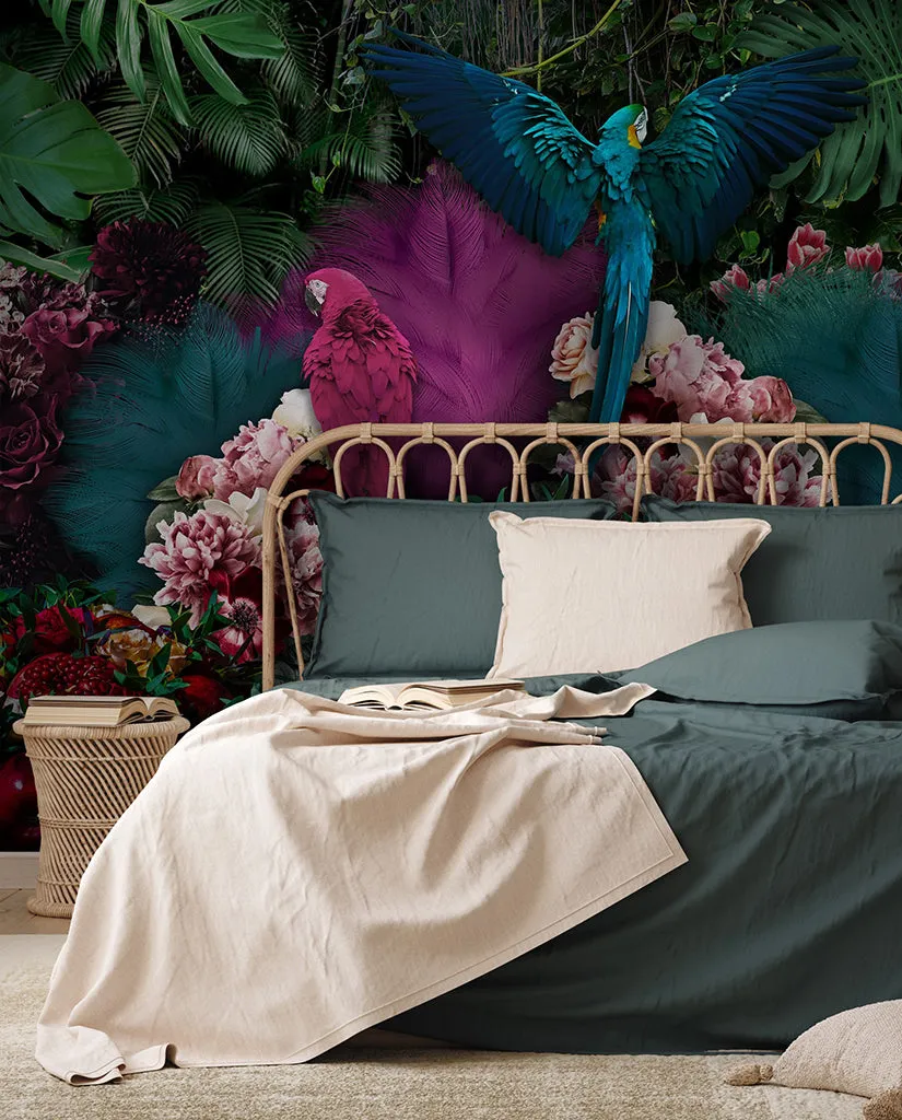 Parrot Paradise Wallpaper Mural
