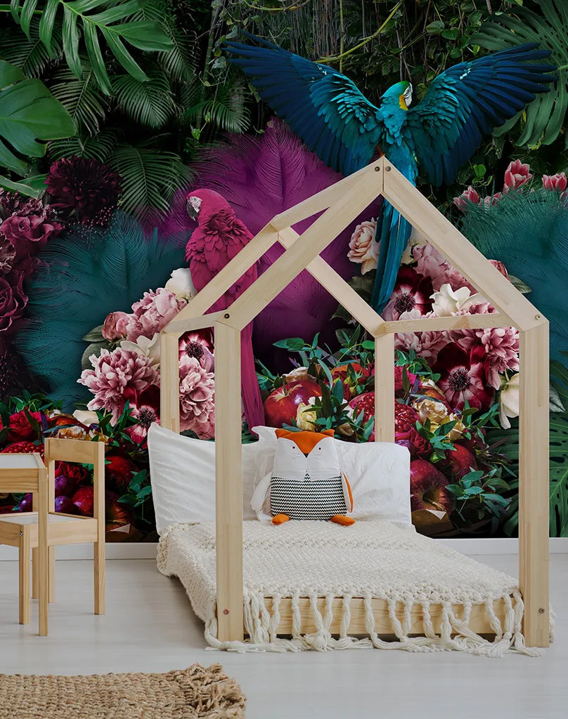 Parrot Paradise Wallpaper Mural