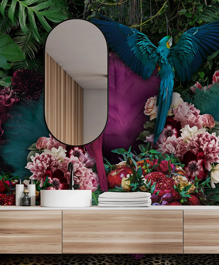 Parrot Paradise Wallpaper Mural
