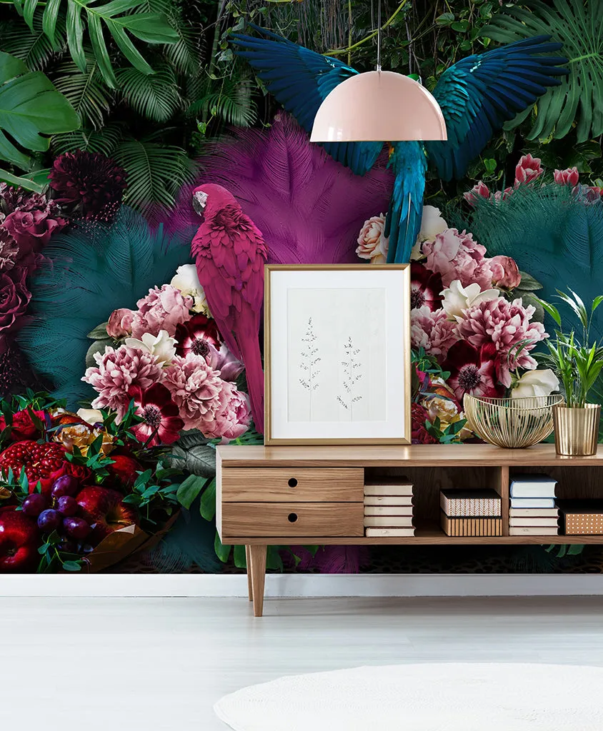 Parrot Paradise Wallpaper Mural