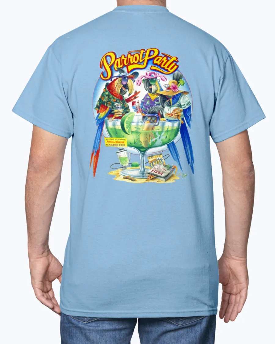 Parrot Party Margarita 6 oz Cotton T-Shirt