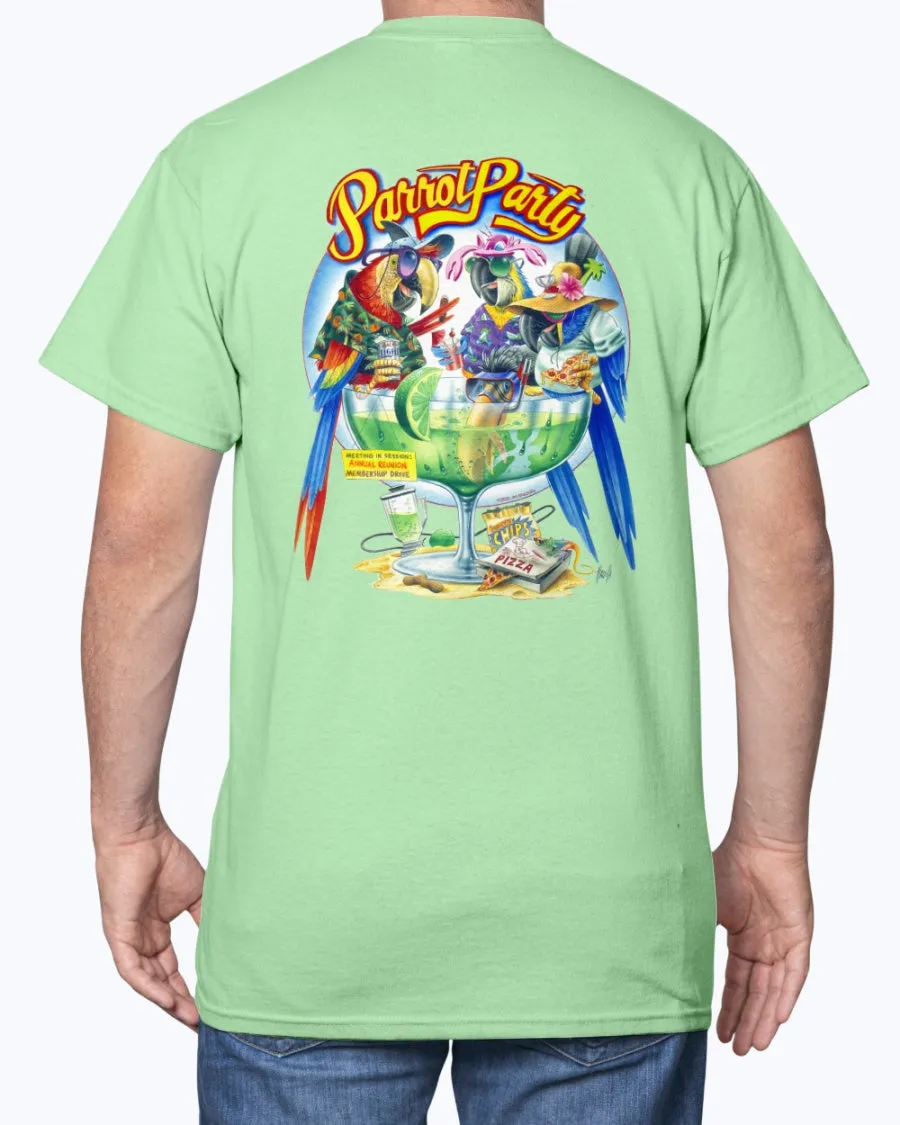 Parrot Party Margarita 6 oz Cotton T-Shirt