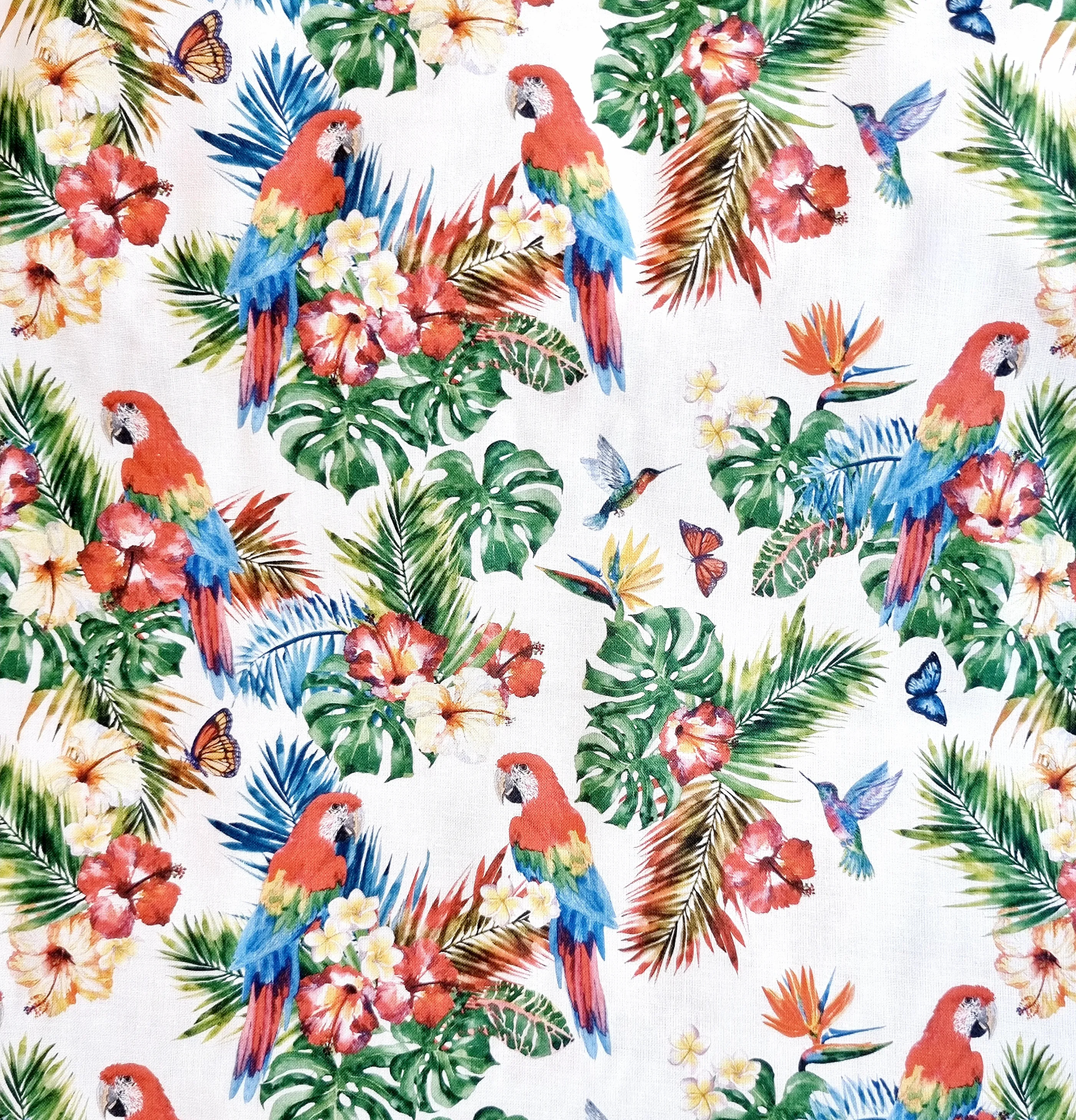 Parrots Print Reversible Sunhat-Wide Brim Style