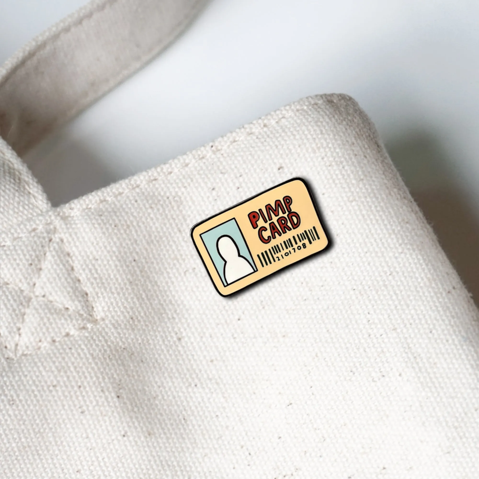 Pimp Card Meme Lapel Enamel Pin