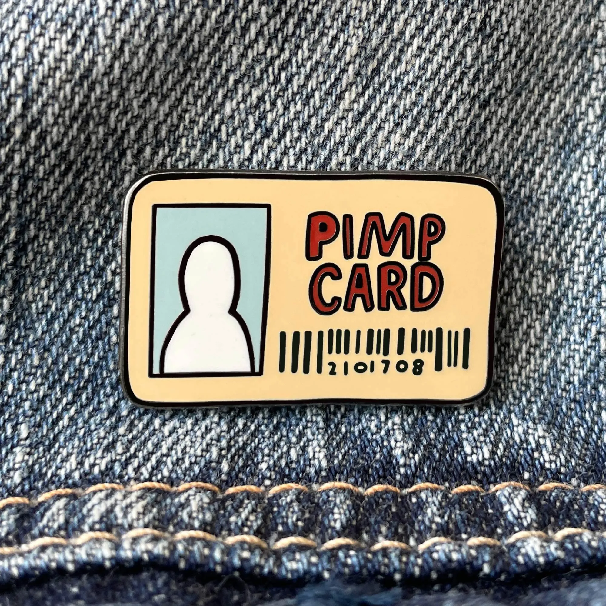 Pimp Card Meme Lapel Enamel Pin
