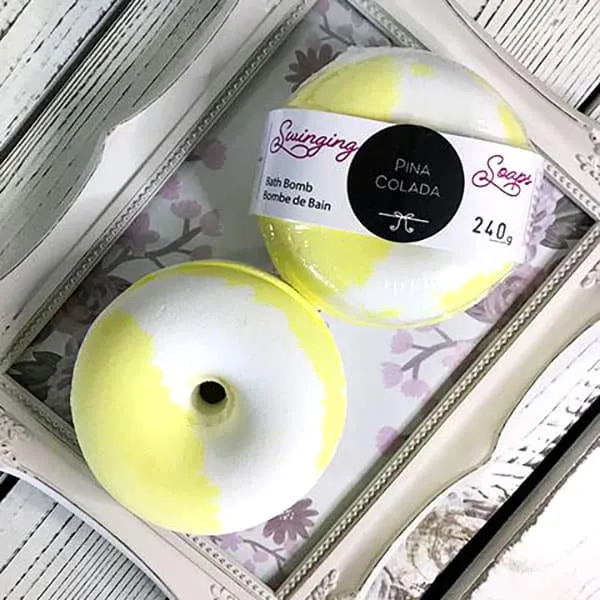 Pina Colada Donut Bath Bomb