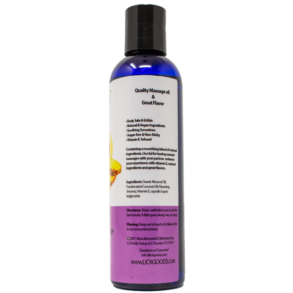 Pineapple Flavored Massage Oil