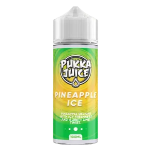 PINEAPPLE ICE 100ML SHORT FILL E-LIQUID BY PUKKA JUICE