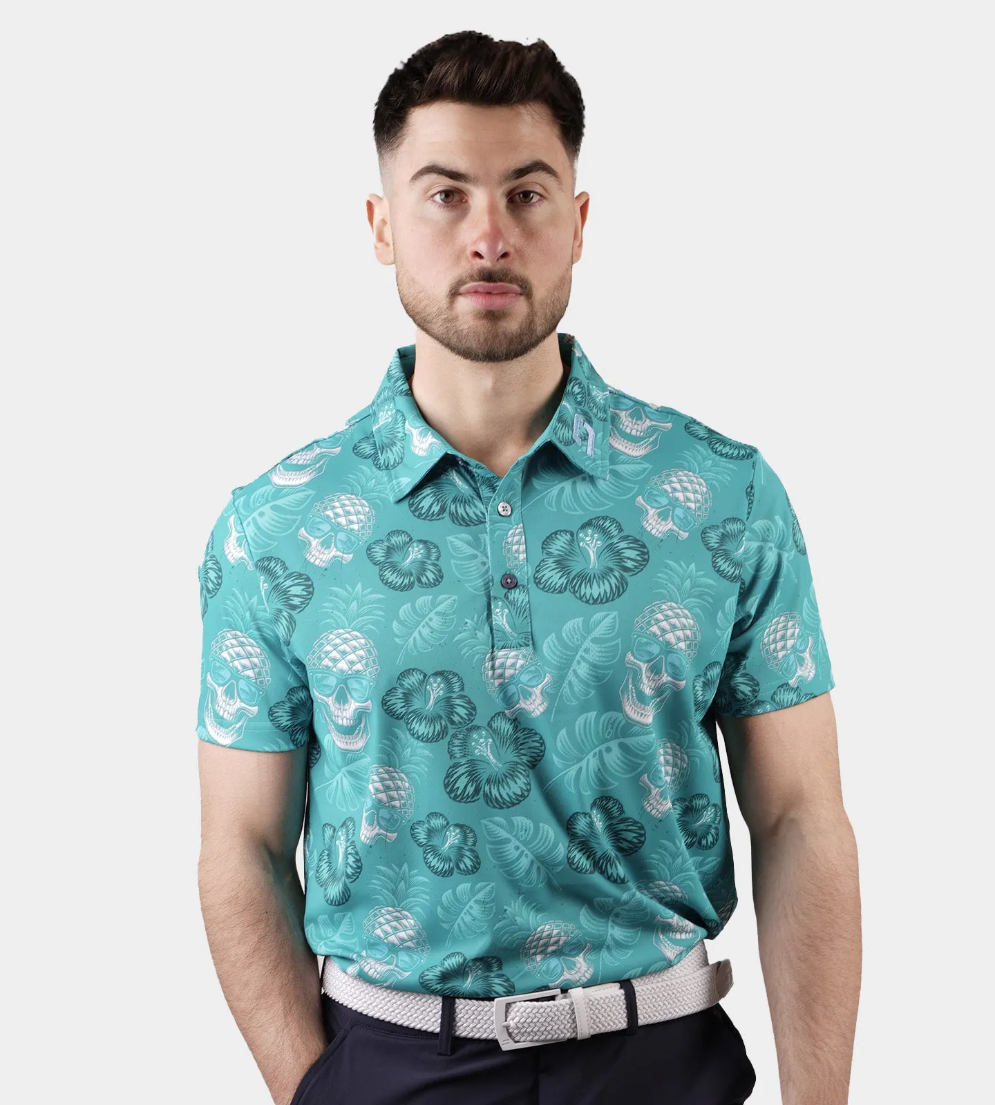 PINEAPPLE SKULLZ 2.0 POLO - GREEN