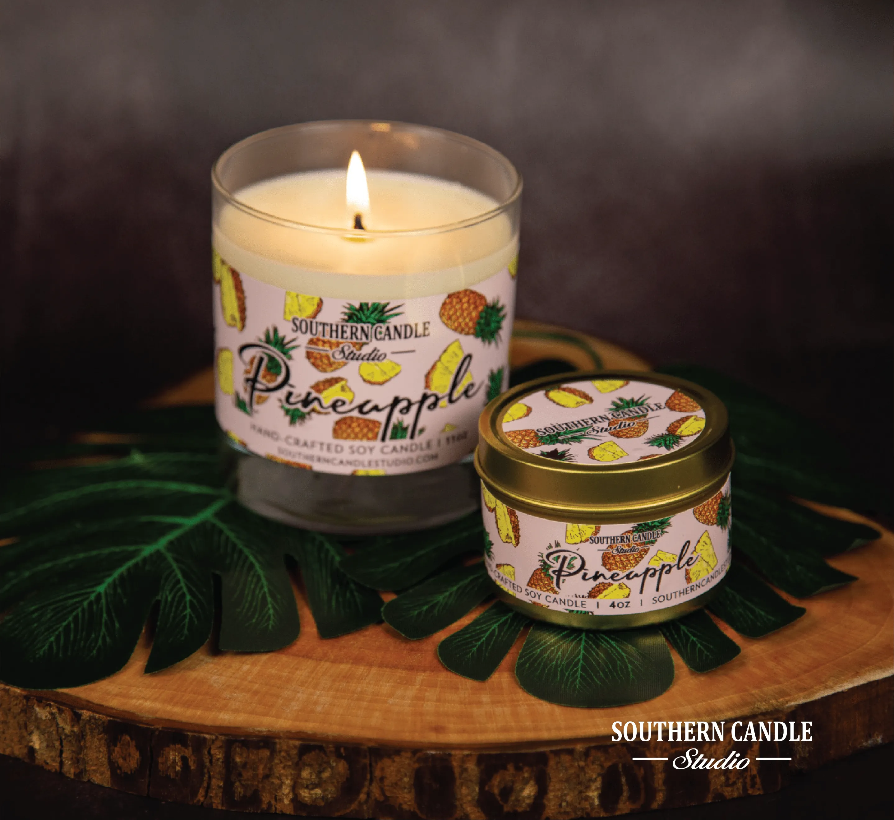 Pineapple Soy Wax Candle 4 oz.