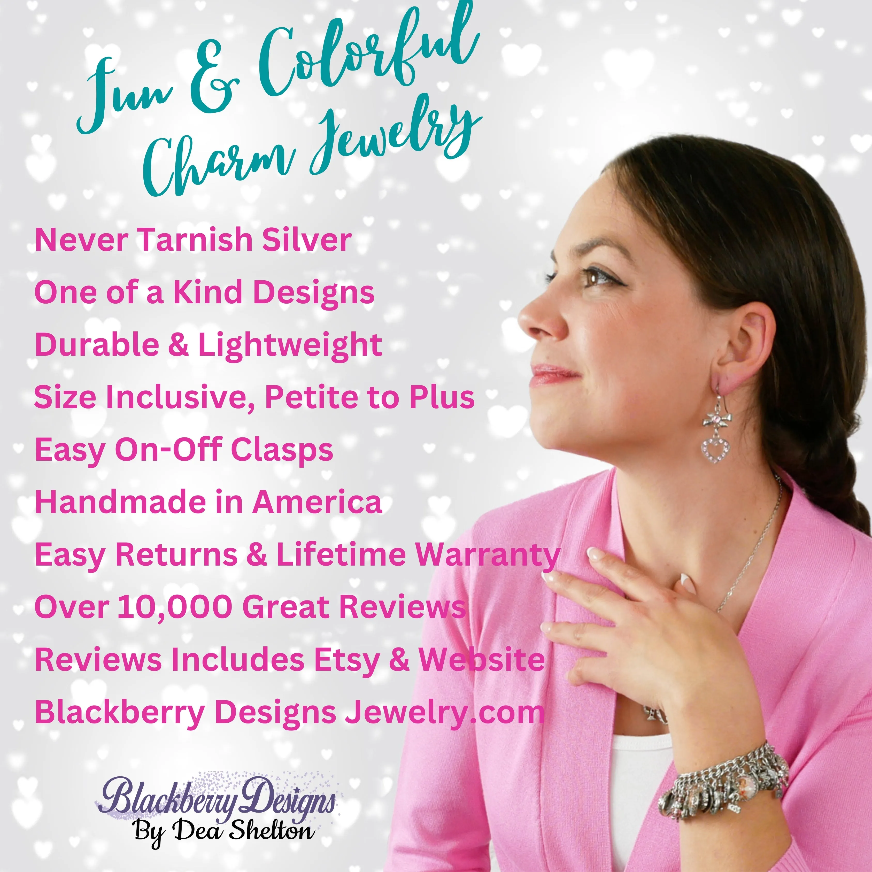 Pink Ribbon Awareness Crystal Earrings
